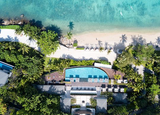 Aerial View of Outdoor Pool