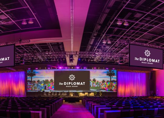 Meeting room in theatre setup