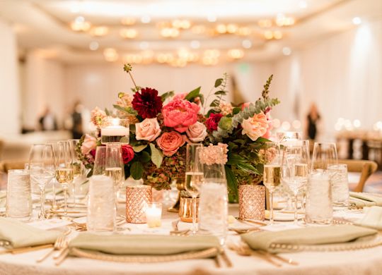 Ballroom Wedding Setup