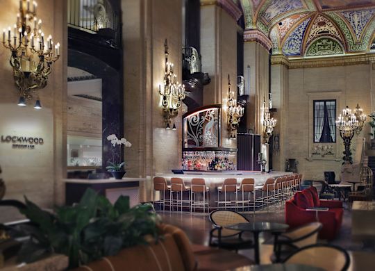 hotel lobby bar
