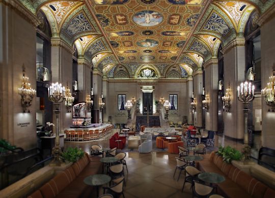 hotel lobby bar