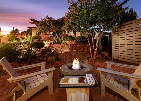 chairs around firebowl