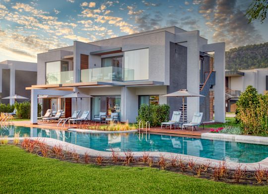 Pool-Side Guest Room Balconies