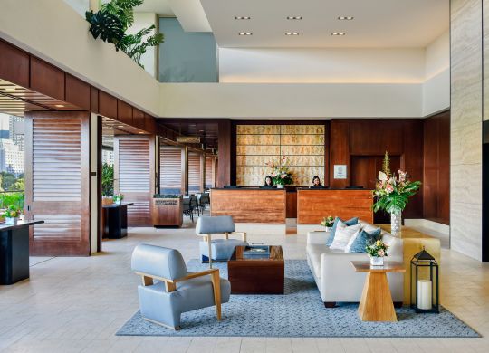 Lobby area with comfortable seating area