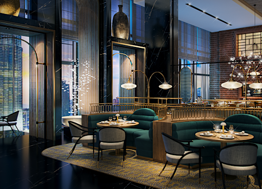 Usługi gastronomiczne China Blue by Jereme Leung Restaurant – jadalnia