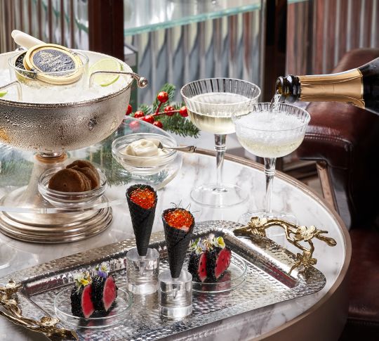 Caviar and Champagne
