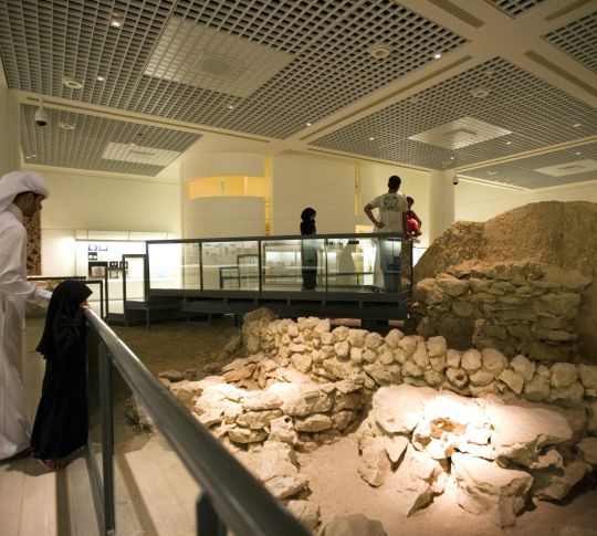 People at Bahrain National Museum