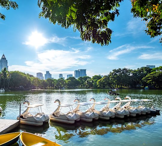 Paddle Boats at Lumphini Urbar Oasis