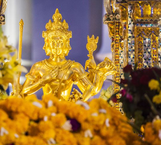 Golden Statue of Spirit of Erawan