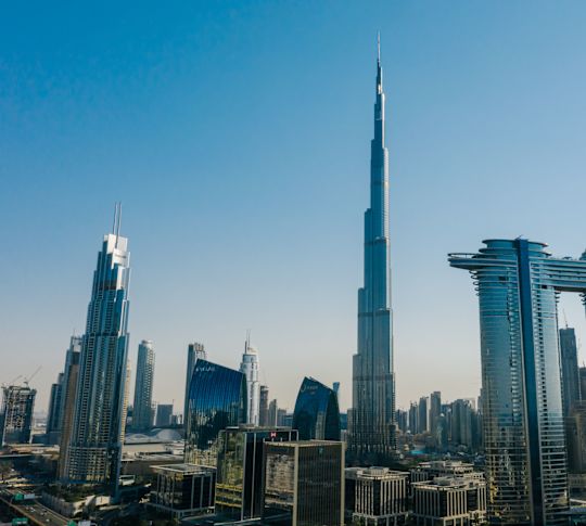 Panoramatický výhled na město Dubaj