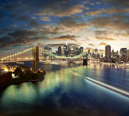 Brooklyn Bridge Night View