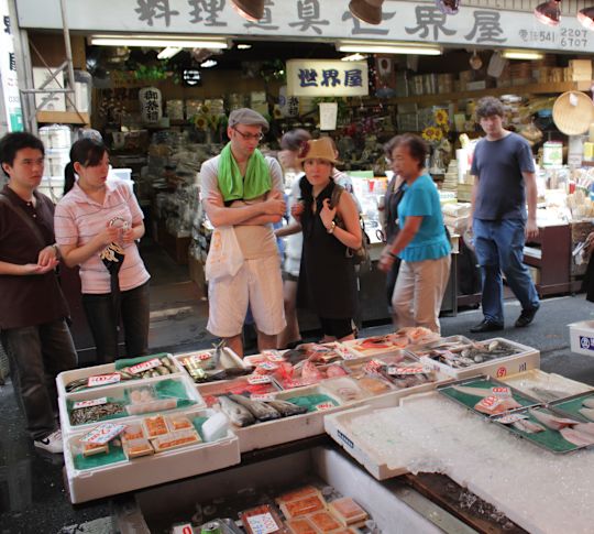 a Group of People Enjoying a Day at the Market