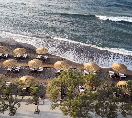 Aerial of Hotel Beach