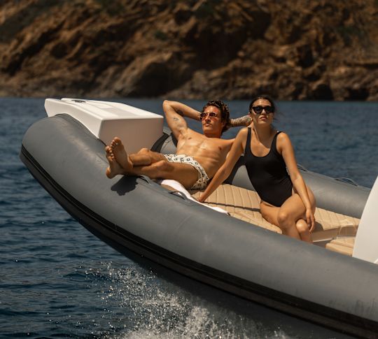 Couple Enjoying a Boat Ride-transition
