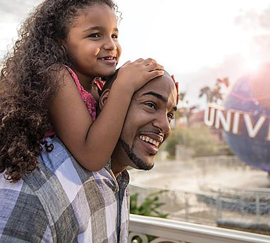 Isä ja tytär Universal Studiosilla