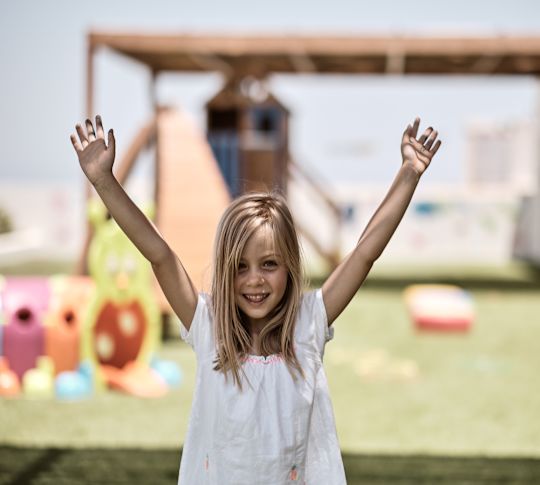 Girl Having Fun Outdoors