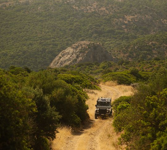 People Enjoying a Jeep Excursion on a Sandy Trail-transition