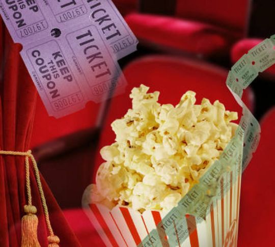 popcorn in movie theatre
