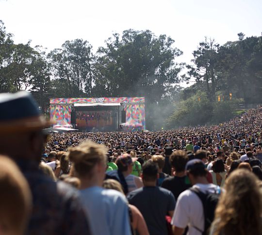 People Enjoying an Event Outdoors