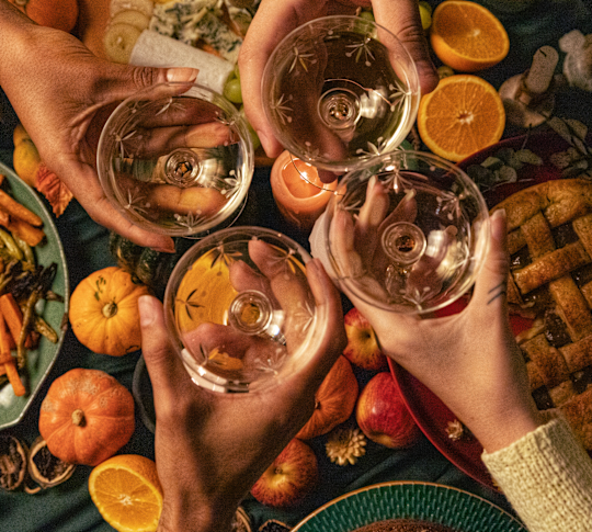 A Group of People Enjoying a Thanksgiving Brunch