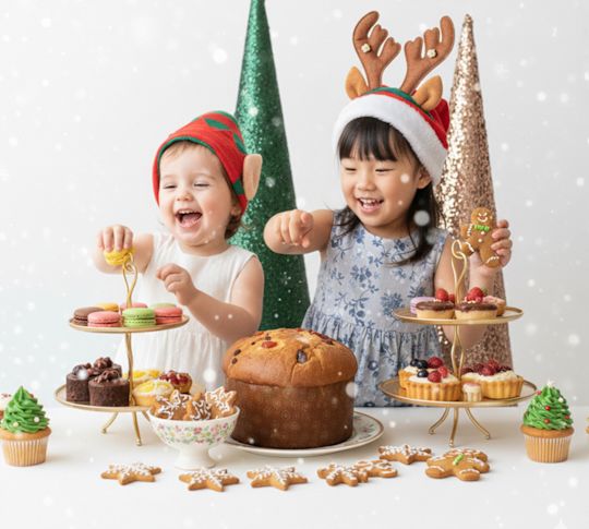 Buffet du brunch de Noël