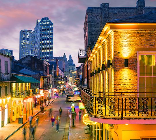 French Quarter New Orleans at Dusk