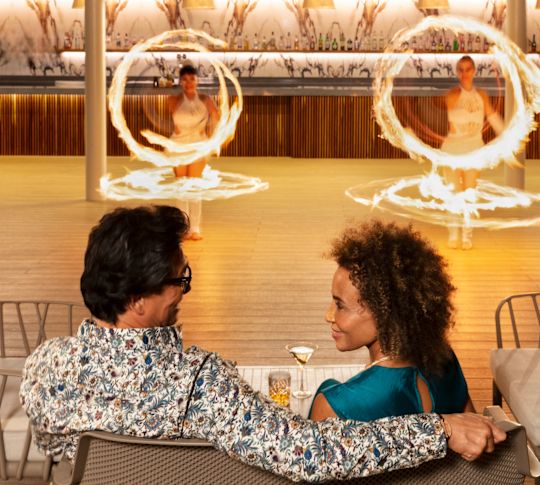 Fire Show au Chala Sky Bar.