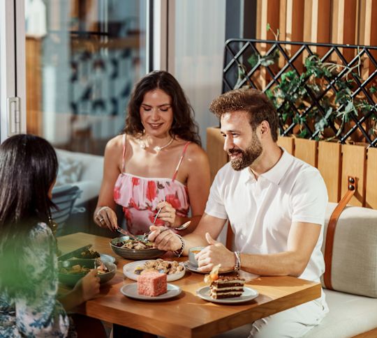 People Dining at Jones the Grocer Restaurant