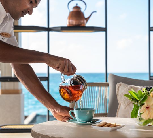 Genießen Sie die Tee-Lounge