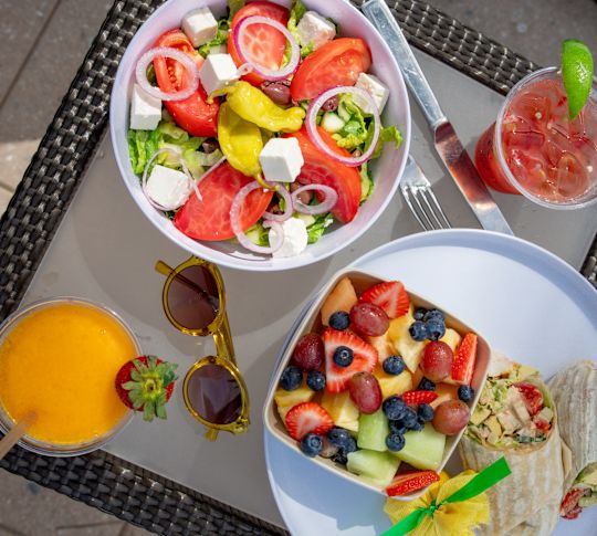 Cuisine du restaurant Aquamarine