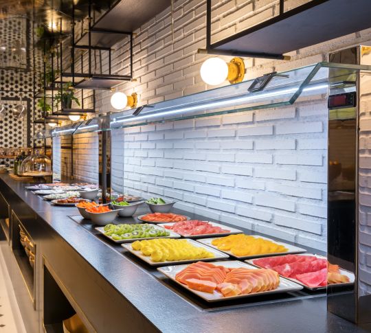 Ristorante a buffet - Zona di servizio - transito precedente