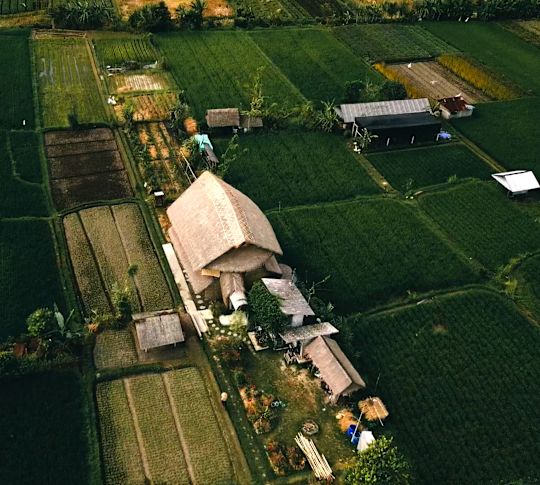 Aerial View of an Event on Hotel Exterior