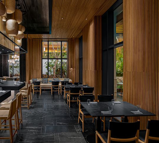 sezení v restauraci