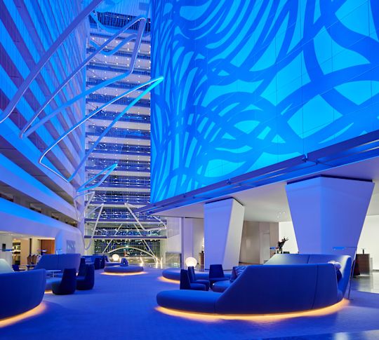 Lobby area with comfortable seating