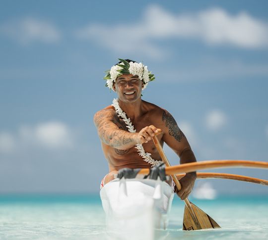 man in boat