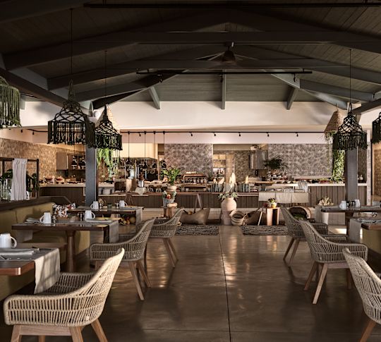 Coin repas du Tamarisk, restaurant principal