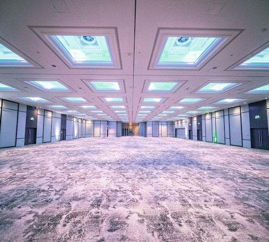 宴会場の空からの眺め - 移行