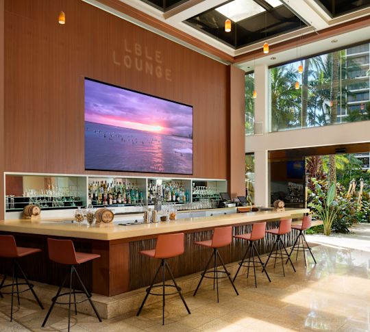 LBLE în lounge-ul din hol