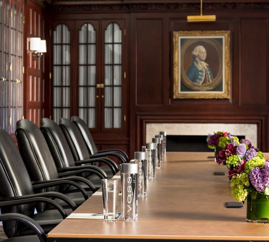 Hancock meeting room with tables and chairs