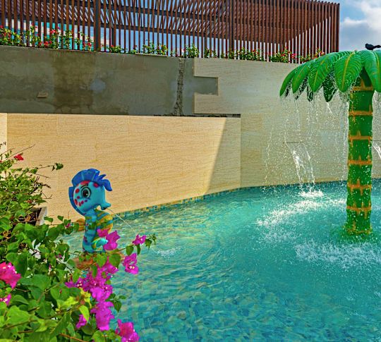 Outdoor Pool Area for Children