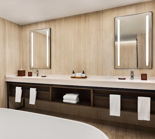 Apartament cu baie cu cadă