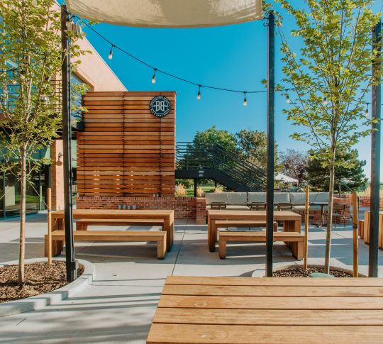 Patio with Sitting Area at The Breckenridge Brewery Restaurant