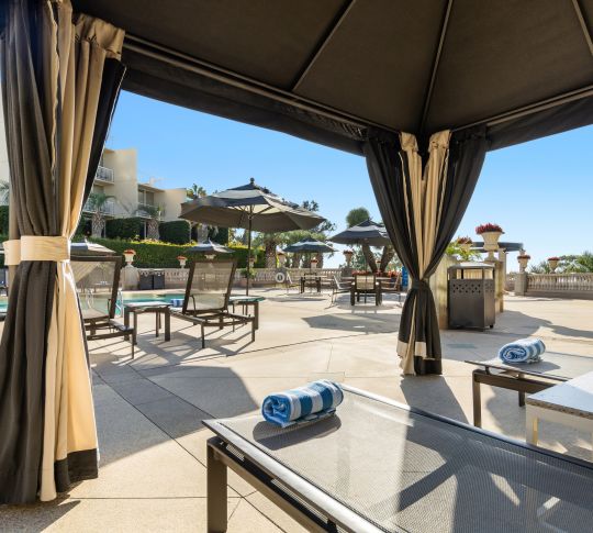 Cabana by the Outdoor Pool