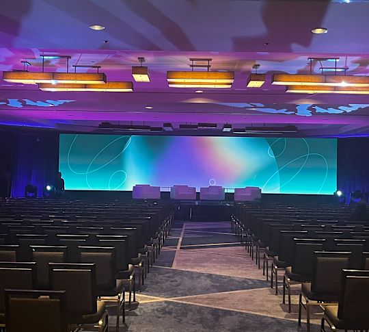 이벤트를 위한 회의실 세팅