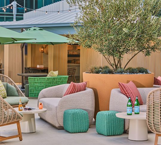 Seating Area of Saltflower RestaurantTerrace