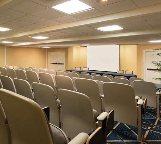 Meeting room with chairs