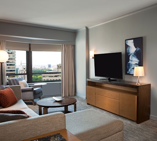 Wohnzimmer der Suite