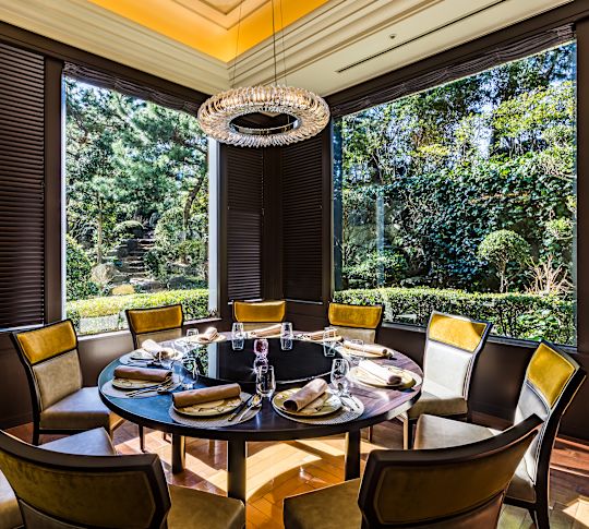 Meja Makan Pribadi Restoran dengan Kursi