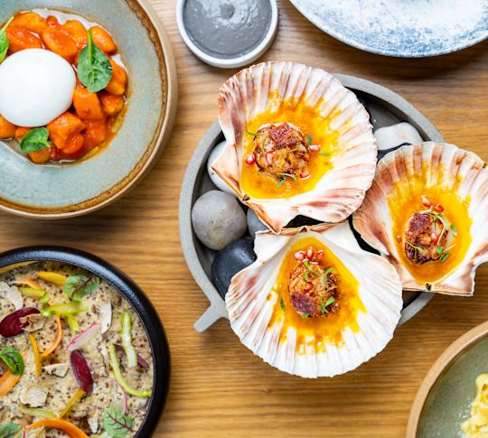 Seafood Selections on a Table at The Kitchen Restaurant-transition