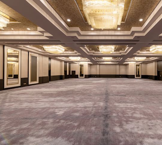 宴会場の空からの眺め - 移行